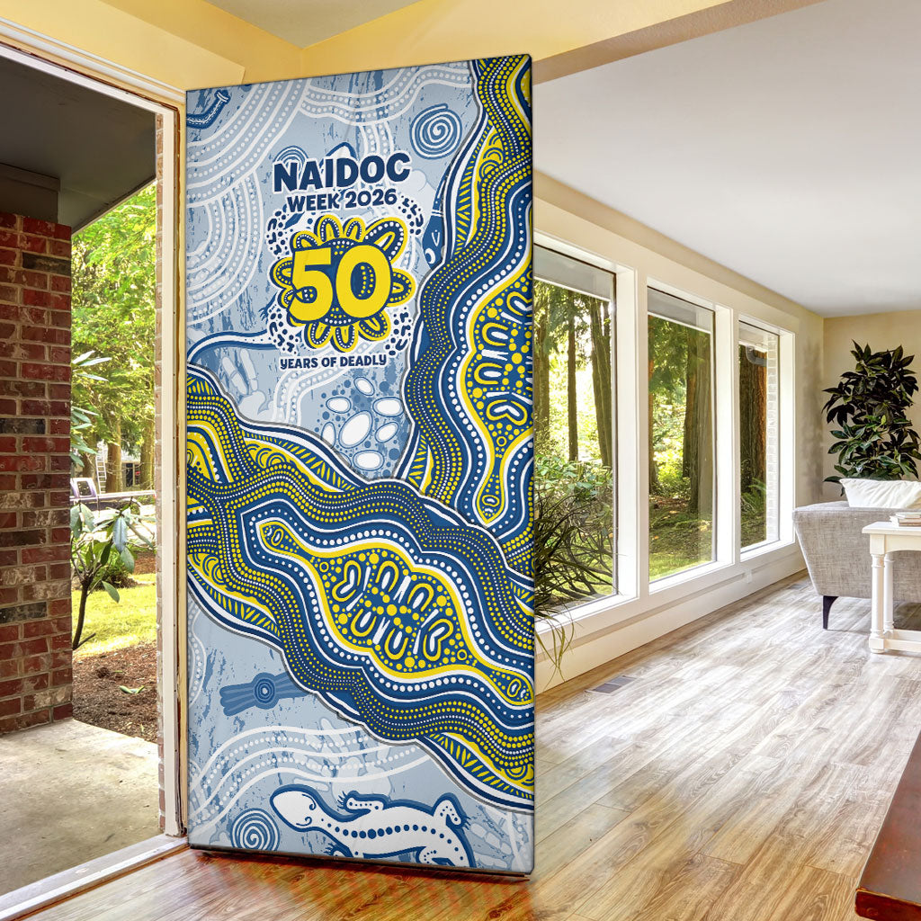 North Queensland Cowboys NAIDOC Week 2026 Door Cover First Nations of Australia Aboriginal Mascot Rugby