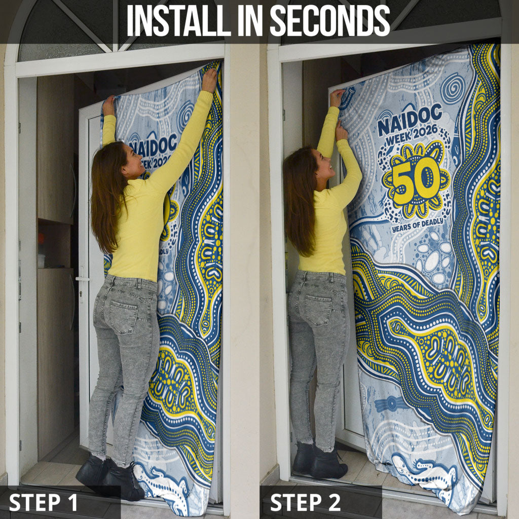 North Queensland Cowboys NAIDOC Week 2026 Door Cover First Nations of Australia Aboriginal Mascot Rugby