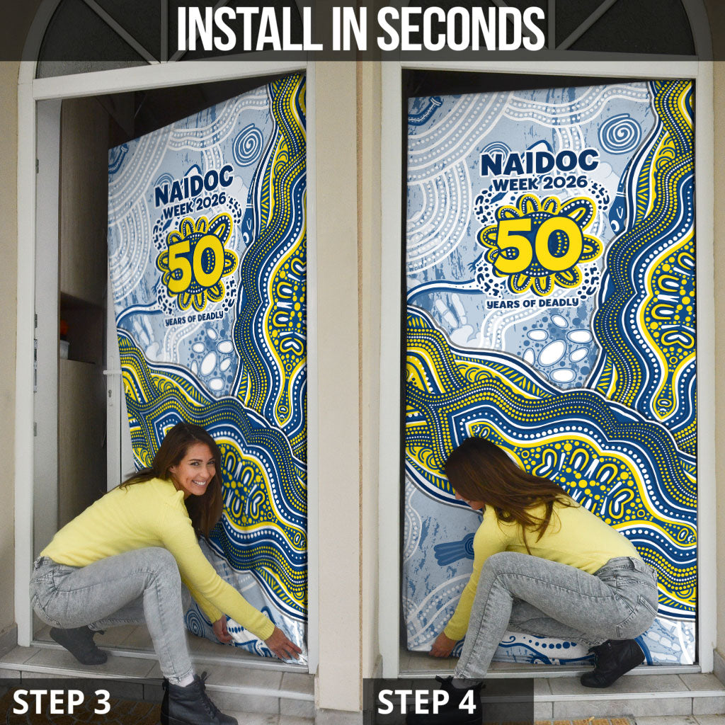 North Queensland Cowboys NAIDOC Week 2026 Door Cover First Nations of Australia Aboriginal Mascot Rugby