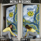 North Queensland Cowboys NAIDOC Week 2026 Door Cover First Nations of Australia Aboriginal Mascot Rugby