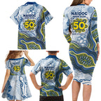 North Queensland Cowboys NAIDOC Week 2026 Family Matching Long Sleeve Bodycon Dress and Hawaiian Shirt First Nations of Australia Aboriginal Mascot Rugby