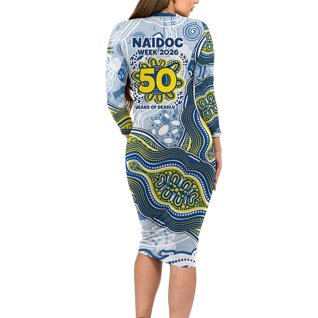 North Queensland Cowboys NAIDOC Week 2026 Family Matching Long Sleeve Bodycon Dress and Hawaiian Shirt First Nations of Australia Aboriginal Mascot Rugby