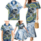 North Queensland Cowboys NAIDOC Week 2026 Family Matching Mermaid Dress and Hawaiian Shirt First Nations of Australia Aboriginal Mascot Rugby