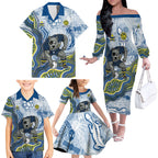 North Queensland Cowboys NAIDOC Week 2026 Family Matching Off The Shoulder Long Sleeve Dress and Hawaiian Shirt First Nations of Australia Aboriginal Mascot Rugby