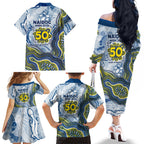 North Queensland Cowboys NAIDOC Week 2026 Family Matching Off The Shoulder Long Sleeve Dress and Hawaiian Shirt First Nations of Australia Aboriginal Mascot Rugby