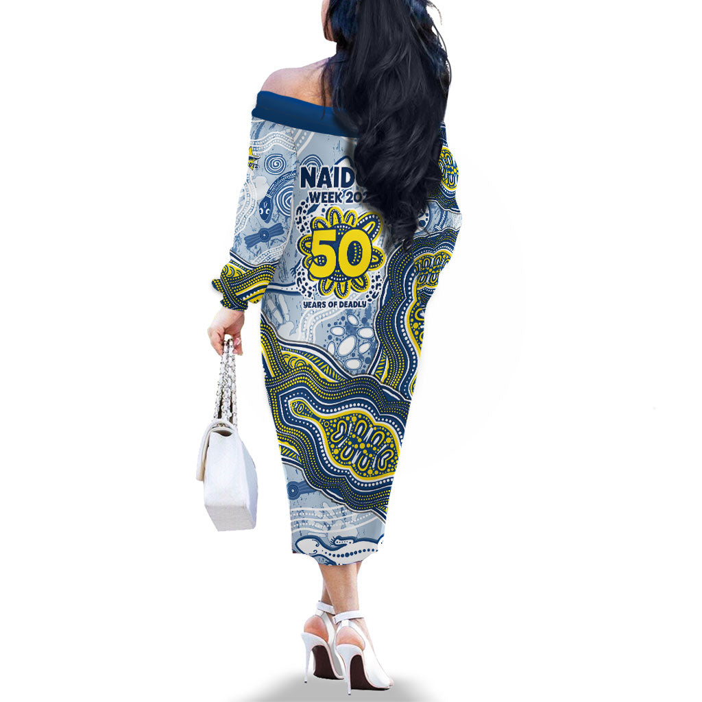 North Queensland Cowboys NAIDOC Week 2026 Family Matching Off The Shoulder Long Sleeve Dress and Hawaiian Shirt First Nations of Australia Aboriginal Mascot Rugby