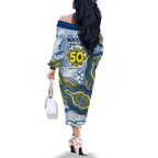 North Queensland Cowboys NAIDOC Week 2026 Family Matching Off The Shoulder Long Sleeve Dress and Hawaiian Shirt First Nations of Australia Aboriginal Mascot Rugby