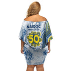 North Queensland Cowboys NAIDOC Week 2026 Family Matching Off Shoulder Short Dress and Hawaiian Shirt First Nations of Australia Aboriginal Mascot Rugby