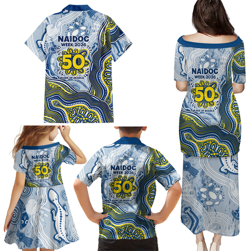 North Queensland Cowboys NAIDOC Week 2026 Family Matching Puletasi and Hawaiian Shirt First Nations of Australia Aboriginal Mascot Rugby
