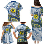North Queensland Cowboys NAIDOC Week 2026 Family Matching Puletasi and Hawaiian Shirt First Nations of Australia Aboriginal Mascot Rugby