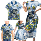 North Queensland Cowboys NAIDOC Week 2026 Family Matching Short Sleeve Bodycon Dress and Hawaiian Shirt First Nations of Australia Aboriginal Mascot Rugby