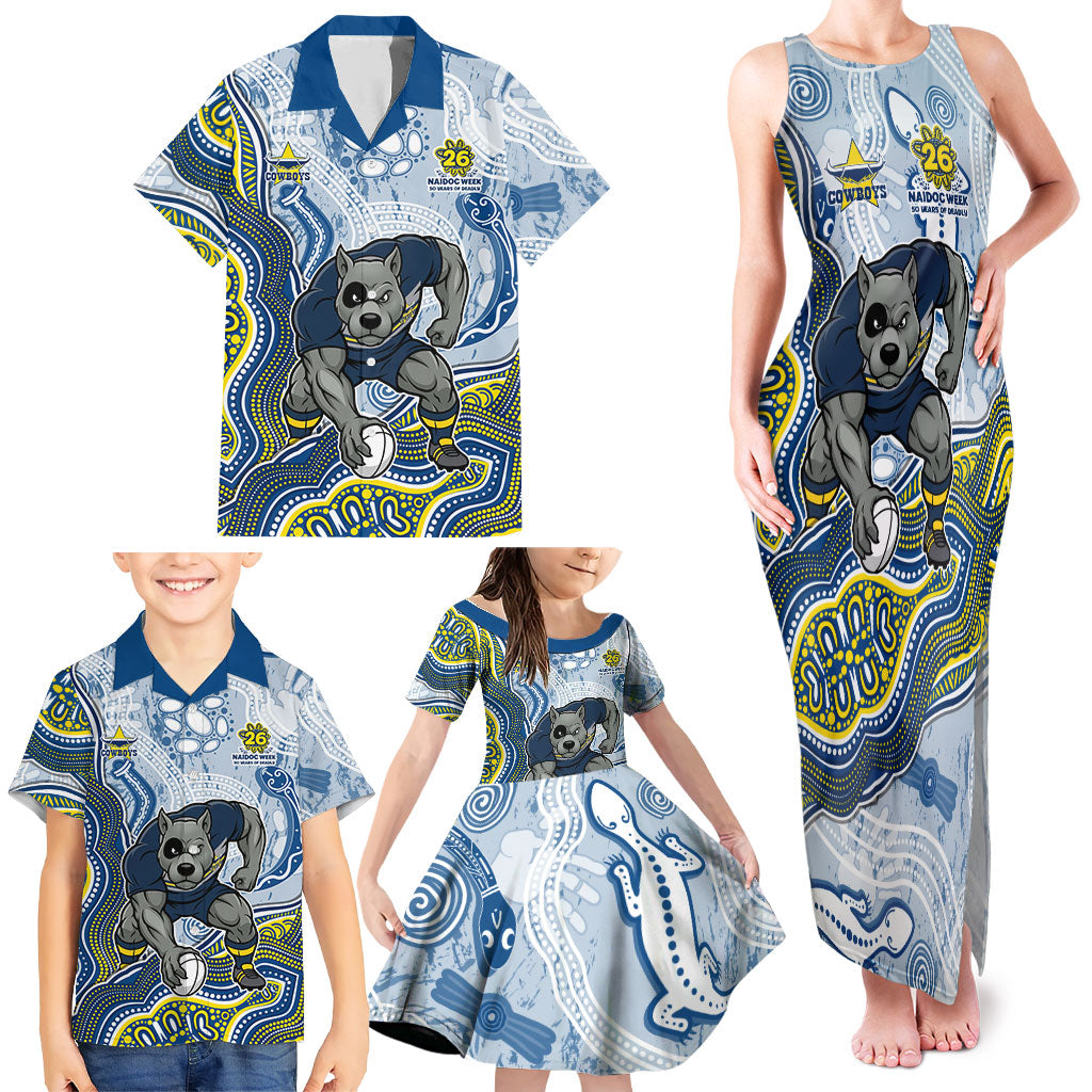 North Queensland Cowboys NAIDOC Week 2026 Family Matching Tank Maxi Dress and Hawaiian Shirt First Nations of Australia Aboriginal Mascot Rugby