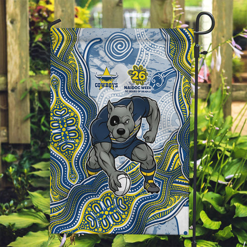 North Queensland Cowboys NAIDOC Week 2026 Garden Flag First Nations of Australia Aboriginal Mascot Rugby