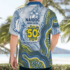North Queensland Cowboys NAIDOC Week 2026 Hawaiian Shirt First Nations of Australia Aboriginal Mascot Rugby