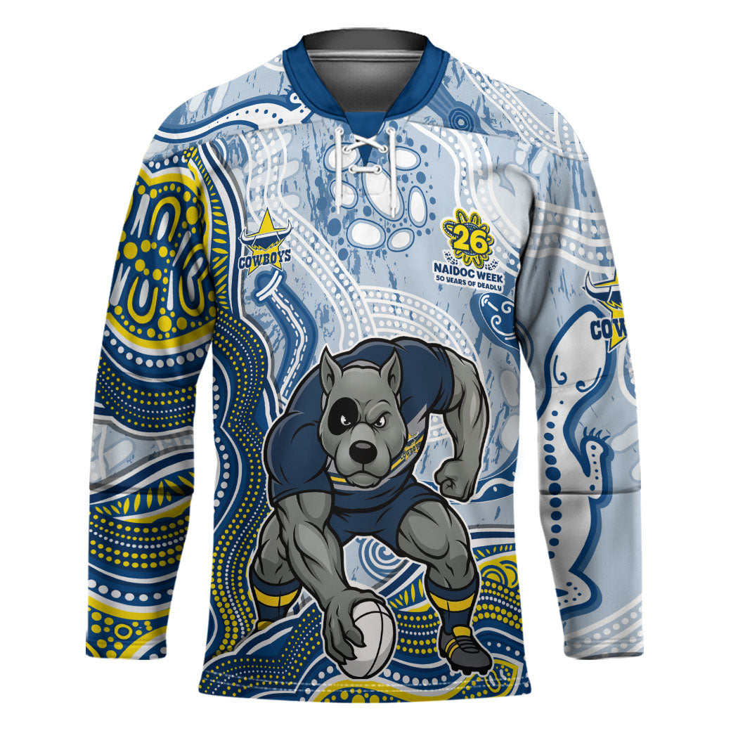 North Queensland Cowboys NAIDOC Week 2026 Hockey Jersey First Nations of Australia Aboriginal Mascot Rugby