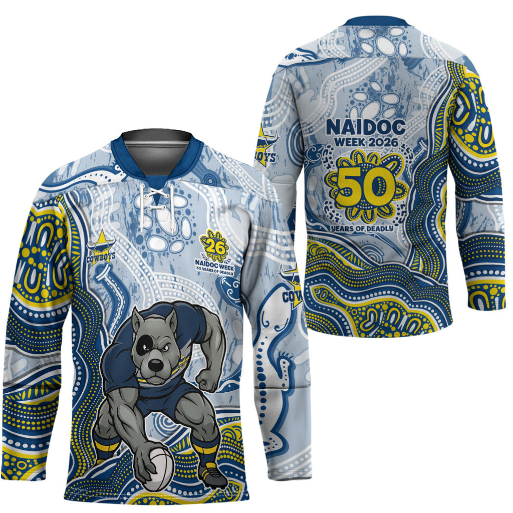 North Queensland Cowboys NAIDOC Week 2026 Hockey Jersey First Nations of Australia Aboriginal Mascot Rugby
