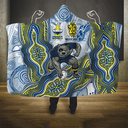 North Queensland Cowboys NAIDOC Week 2026 Hooded Blanket First Nations of Australia Aboriginal Mascot Rugby