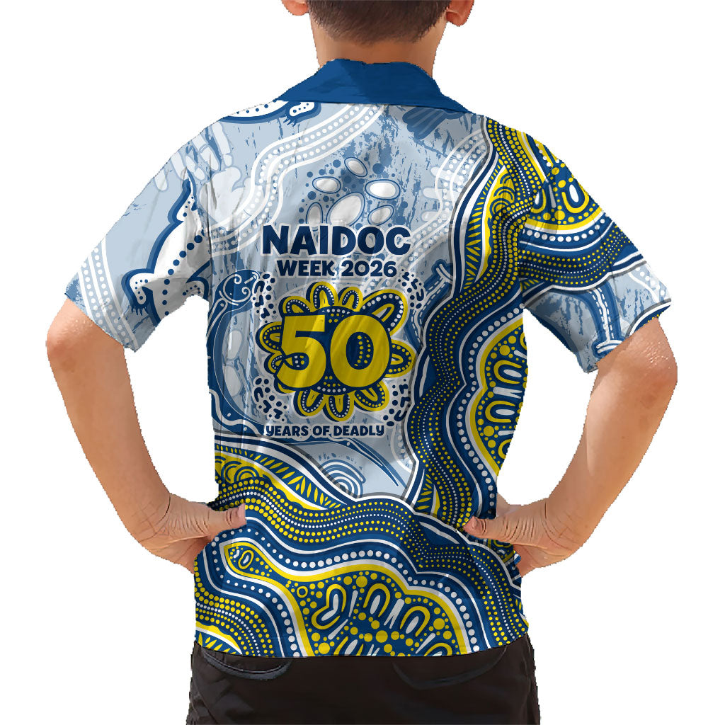 North Queensland Cowboys NAIDOC Week 2026 Kid Hawaiian Shirt First Nations of Australia Aboriginal Mascot Rugby