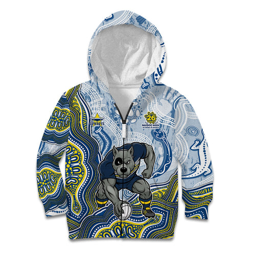 North Queensland Cowboys NAIDOC Week 2026 Kid Hoodie First Nations of Australia Aboriginal Mascot Rugby