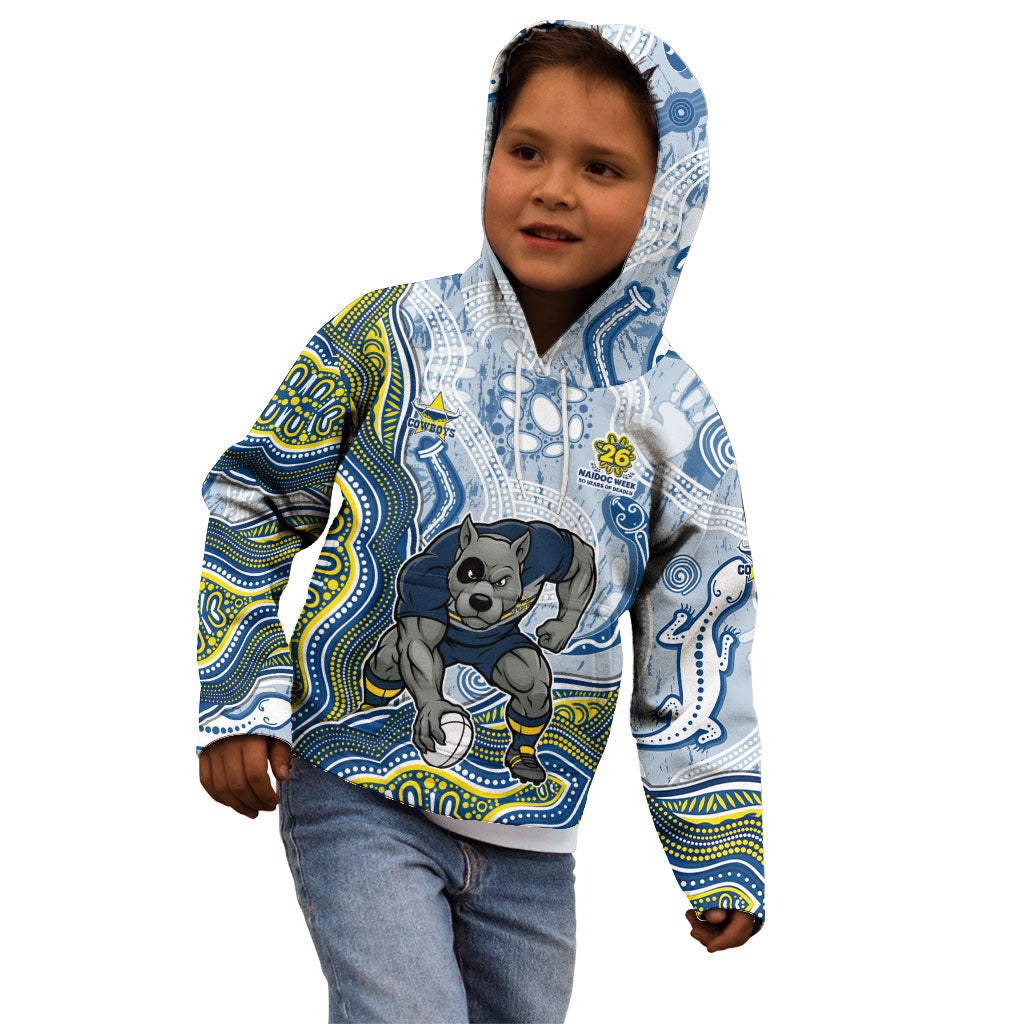 North Queensland Cowboys NAIDOC Week 2026 Kid Hoodie First Nations of Australia Aboriginal Mascot Rugby