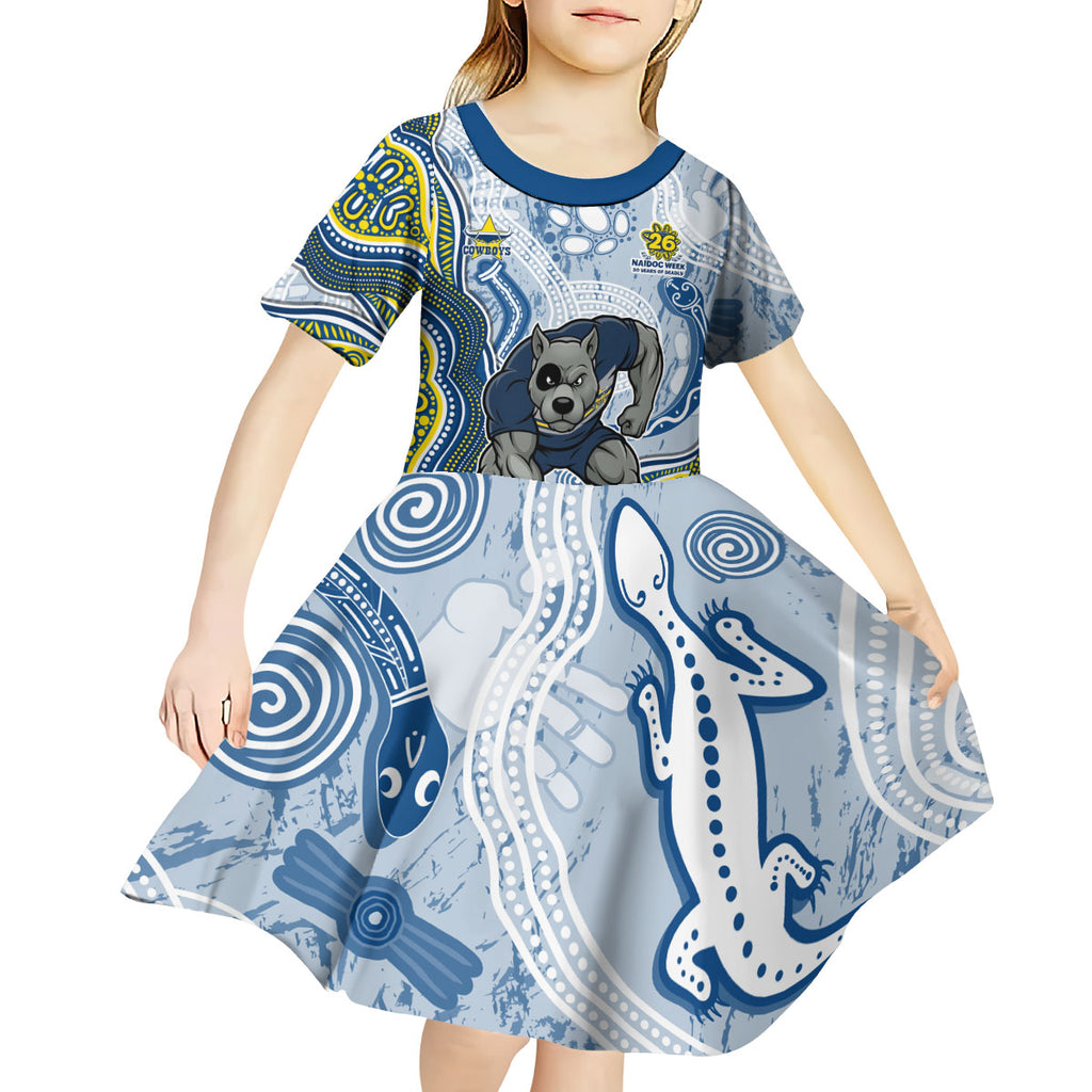 North Queensland Cowboys NAIDOC Week 2026 Kid Short Sleeve Dress First Nations of Australia Aboriginal Mascot Rugby