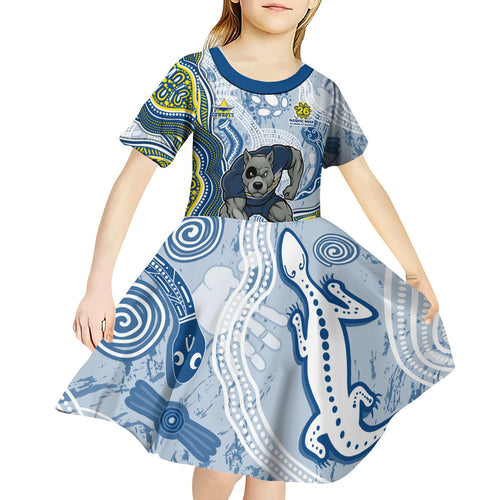 North Queensland Cowboys NAIDOC Week 2026 Kid Short Sleeve Dress First Nations of Australia Aboriginal Mascot Rugby