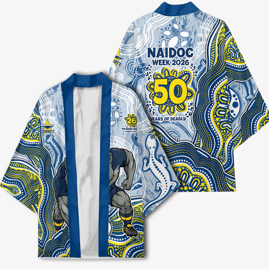 North Queensland Cowboys NAIDOC Week 2026 Kimono First Nations of Australia Aboriginal Mascot Rugby