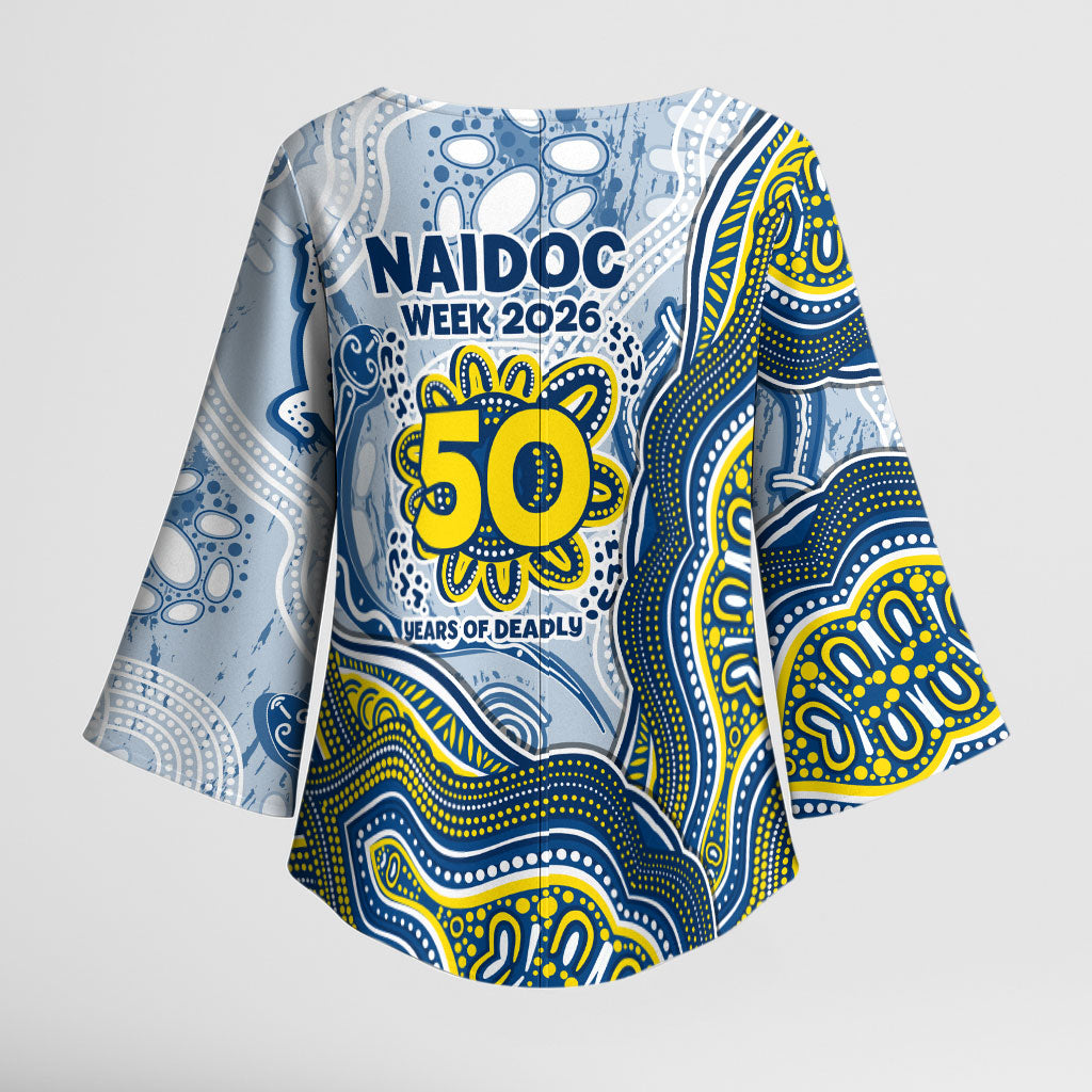 North Queensland Cowboys NAIDOC Week 2026 Kimono Sleeve Blouse First Nations of Australia Aboriginal Mascot Rugby
