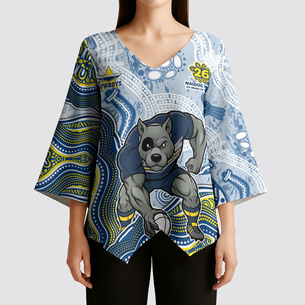 North Queensland Cowboys NAIDOC Week 2026 Kimono Sleeve Blouse First Nations of Australia Aboriginal Mascot Rugby