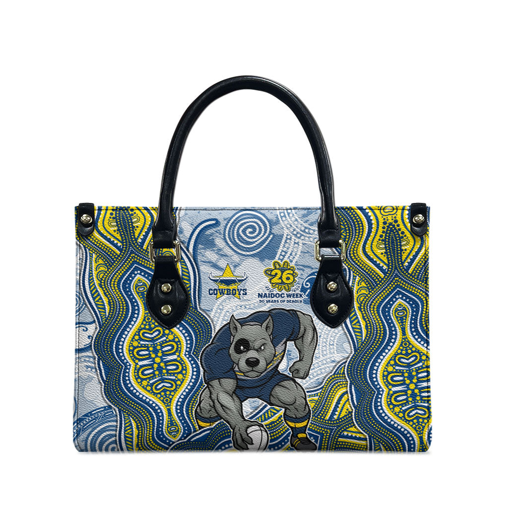 North Queensland Cowboys NAIDOC Week 2026 Leather Bag First Nations of Australia Aboriginal Mascot Rugby