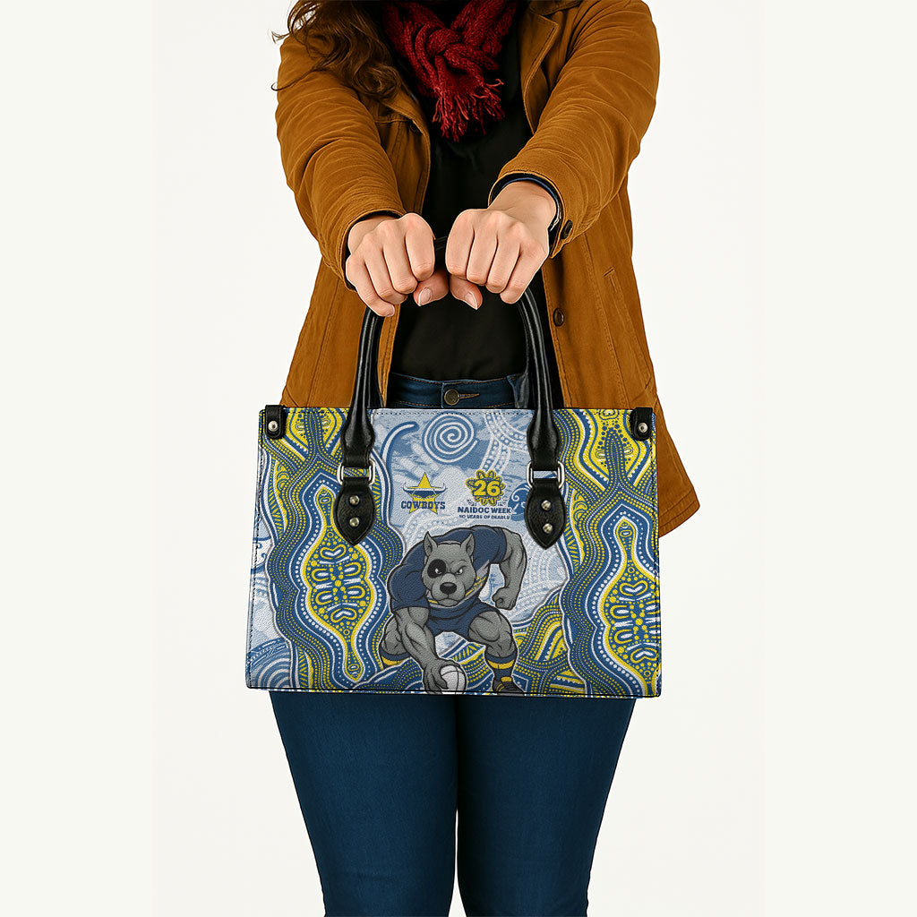 North Queensland Cowboys NAIDOC Week 2026 Leather Bag First Nations of Australia Aboriginal Mascot Rugby
