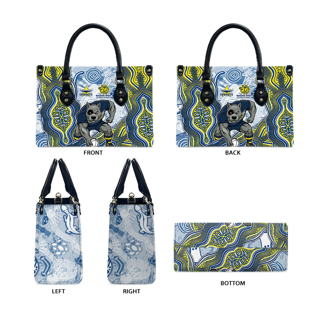 North Queensland Cowboys NAIDOC Week 2026 Leather Bag First Nations of Australia Aboriginal Mascot Rugby