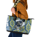 North Queensland Cowboys NAIDOC Week 2026 Leather Tote Bag First Nations of Australia Aboriginal Mascot Rugby