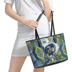 North Queensland Cowboys NAIDOC Week 2026 Leather Tote Bag First Nations of Australia Aboriginal Mascot Rugby