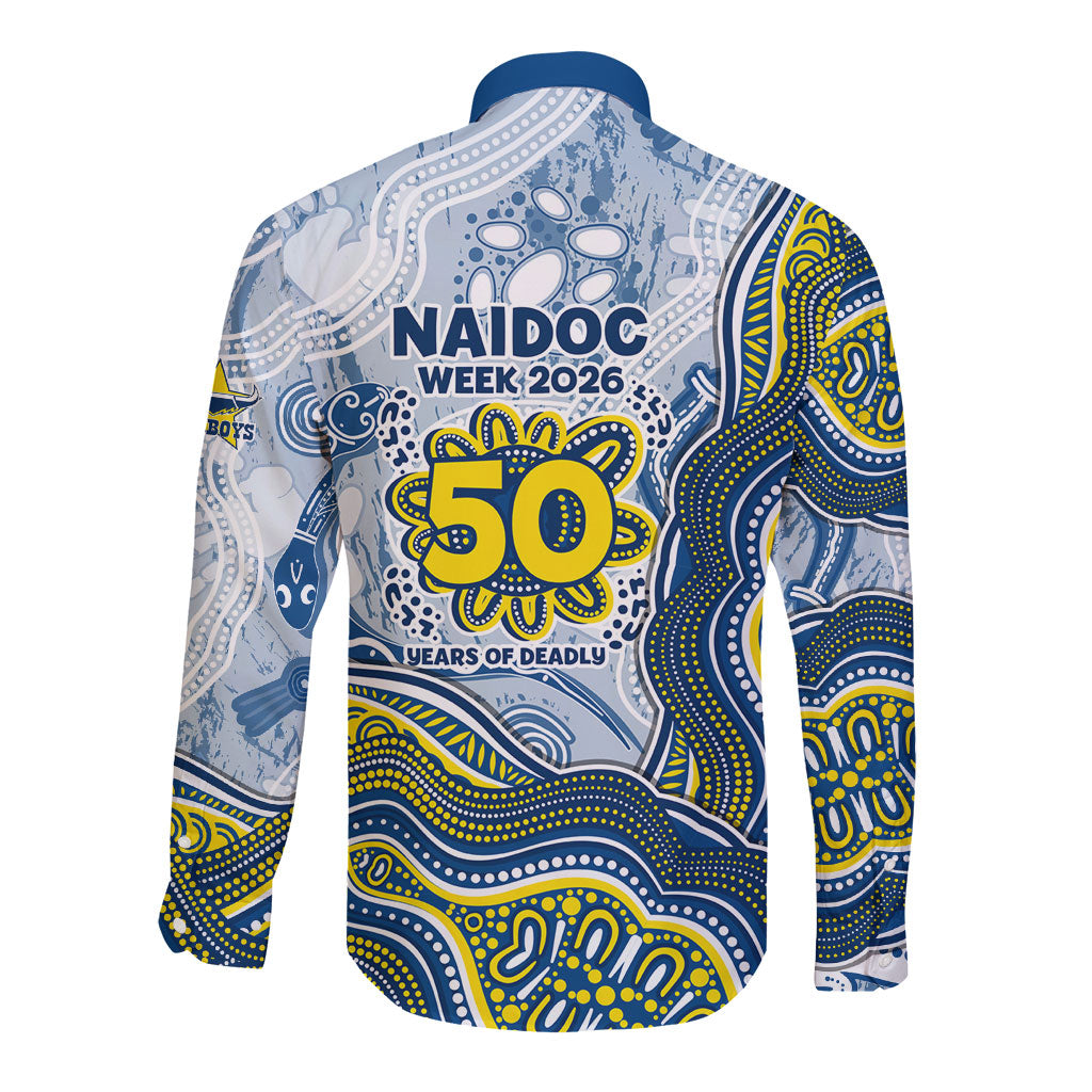 North Queensland Cowboys NAIDOC Week 2026 Long Sleeve Button Shirt First Nations of Australia Aboriginal Mascot Rugby