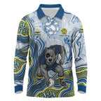 North Queensland Cowboys NAIDOC Week 2026 Long Sleeve Polo Shirt First Nations of Australia Aboriginal Mascot Rugby