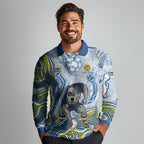 North Queensland Cowboys NAIDOC Week 2026 Long Sleeve Polo Shirt First Nations of Australia Aboriginal Mascot Rugby
