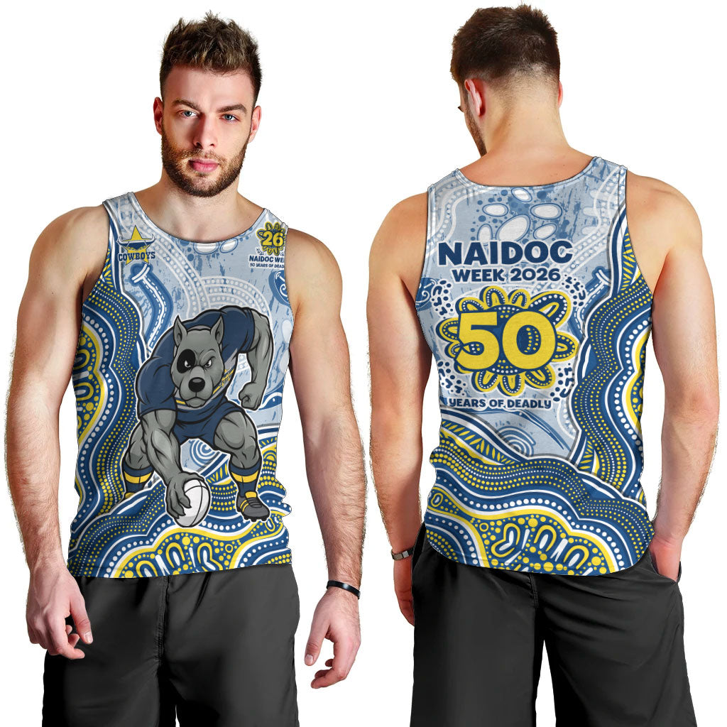 North Queensland Cowboys NAIDOC Week 2026 Men Tank Top First Nations of Australia Aboriginal Mascot Rugby
