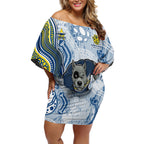 North Queensland Cowboys NAIDOC Week 2026 Off Shoulder Short Dress First Nations of Australia Aboriginal Mascot Rugby