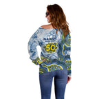 North Queensland Cowboys NAIDOC Week 2026 Off Shoulder Sweater First Nations of Australia Aboriginal Mascot Rugby