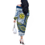 North Queensland Cowboys NAIDOC Week 2026 Off The Shoulder Long Sleeve Dress First Nations of Australia Aboriginal Mascot Rugby