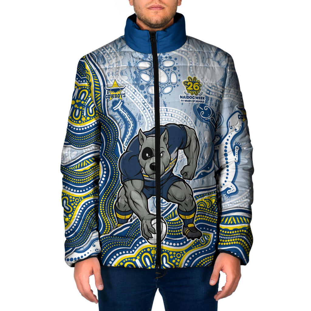 North Queensland Cowboys NAIDOC Week 2026 Padded Jacket First Nations of Australia Aboriginal Mascot Rugby