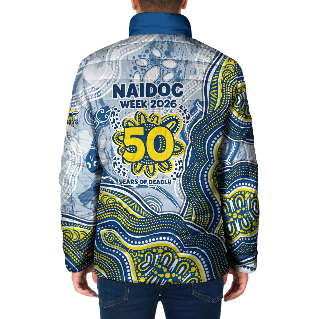 North Queensland Cowboys NAIDOC Week 2026 Padded Jacket First Nations of Australia Aboriginal Mascot Rugby