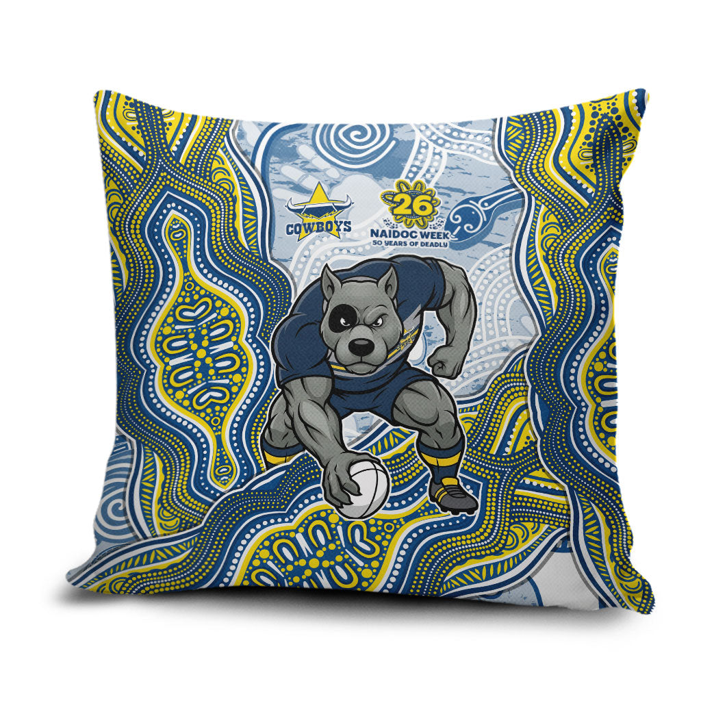 North Queensland Cowboys NAIDOC Week 2026 Pillow Cover First Nations of Australia Aboriginal Mascot Rugby