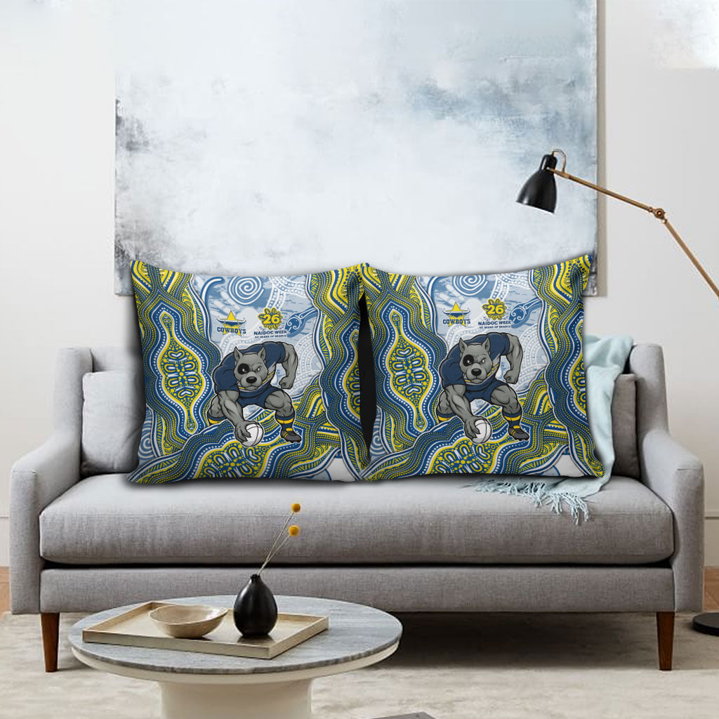 North Queensland Cowboys NAIDOC Week 2026 Pillow Cover First Nations of Australia Aboriginal Mascot Rugby