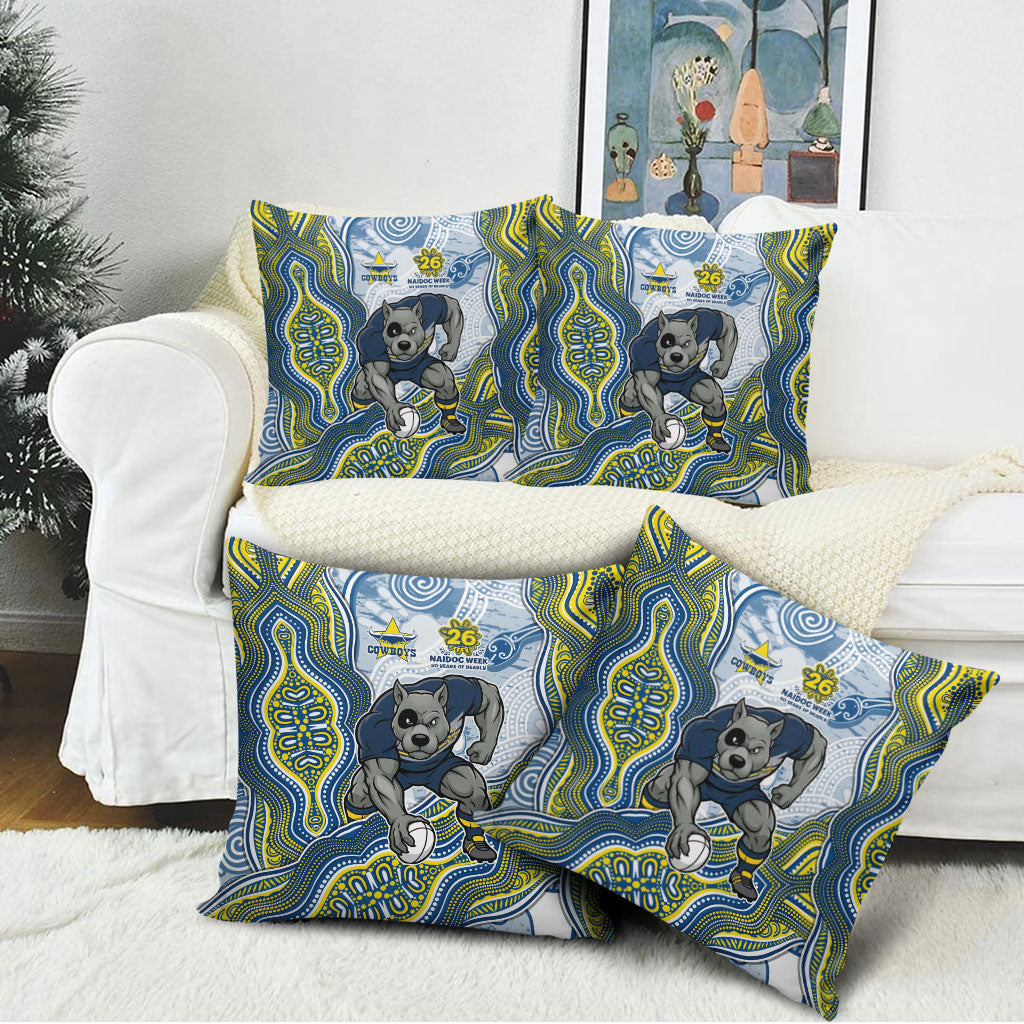 North Queensland Cowboys NAIDOC Week 2026 Pillow Cover First Nations of Australia Aboriginal Mascot Rugby