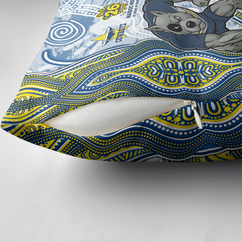 North Queensland Cowboys NAIDOC Week 2026 Pillow Cover First Nations of Australia Aboriginal Mascot Rugby