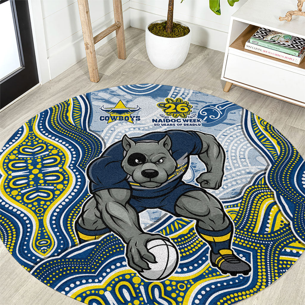 North Queensland Cowboys NAIDOC Week 2026 Round Carpet First Nations of Australia Aboriginal Mascot Rugby
