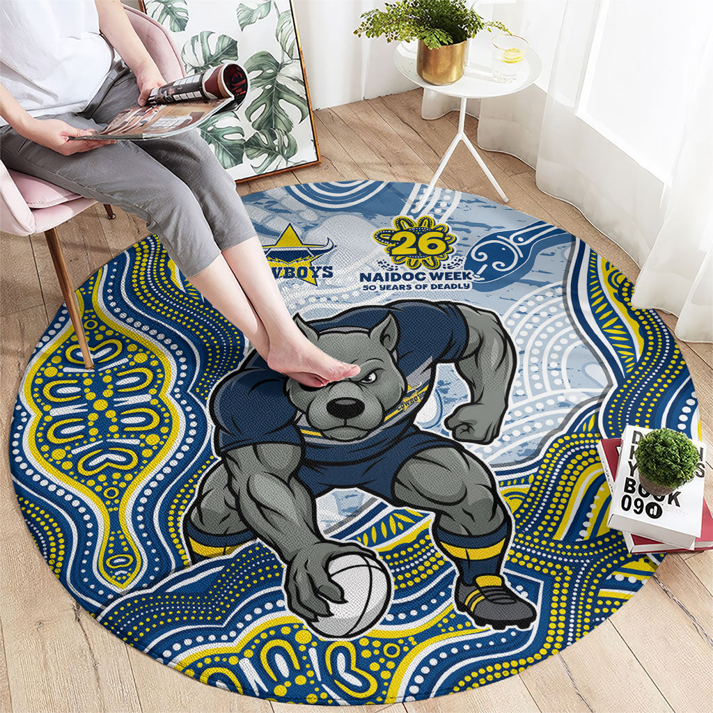 North Queensland Cowboys NAIDOC Week 2026 Round Carpet First Nations of Australia Aboriginal Mascot Rugby