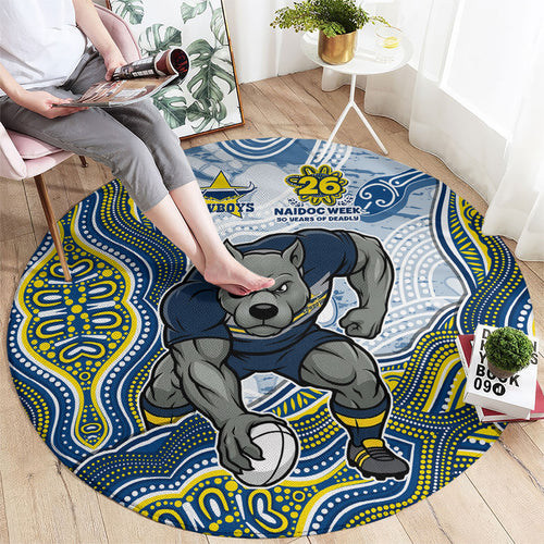 North Queensland Cowboys NAIDOC Week 2026 Round Carpet First Nations of Australia Aboriginal Mascot Rugby